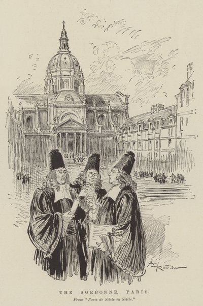 The Sorbonne, Paris by Albert Robida